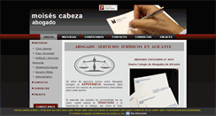 Desktop Screenshot of moisescabeza-abogado.com