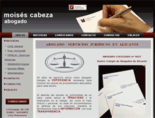 Tablet Screenshot of moisescabeza-abogado.com